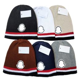 Chapeaux de créateurs Bonnet pour hommes et femmes Mode hiver Chapeaux en tricot thermique Option multicolore