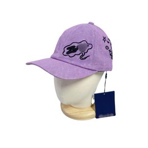 Chapeaux de créateurs Femmes Ball Caps Purple Sunhat Outdoors Summer Beach Hat Broidery Letter Sun Sun