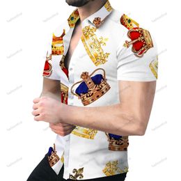 Designer Hawaiian Summer Shirts Shirts Mens Mode Casual Strand Shirt Button Up Roupas Plus Size Blouse