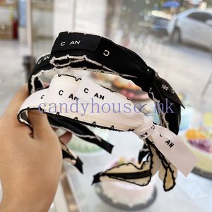 Designer Bandbands Hair Band Women Girl Brand Letter Triangle Elastic Bow Bandband Sports Fitness Headraps Hairs Accessory Bijoux