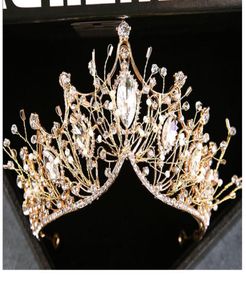 Coiffe de styliste en cristal et diamant pour mariée, casquette de cheveux de mariage, couronne de danse, spectacle automobile, bandeau de performance bn148494649