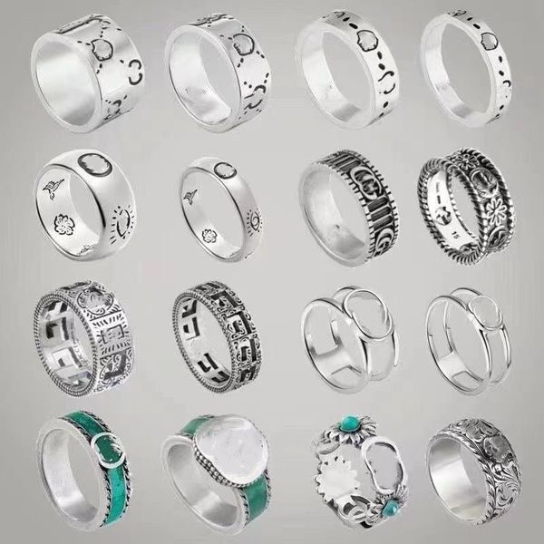 Diseñador Corazón Anillos de banda para mujeres Hombres Amor Anillos Joyería Moda de lujo Unisex Oro Plata Rosa Colores Acero inoxidable Dama Fiesta con caja verde Tamaño 5-10