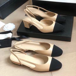 Tacones de diseñador Zapatos Boken de cuero genuino para mujer, diseñador famoso, suela plana de ante, informal, de una sola capa, de piel de vaca