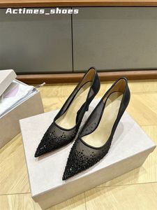 Designer talons hauts sandales designer femmes chaussures sandale en cuir réel en cuir femme talons grossiers 8,5 cm de pompes sexy