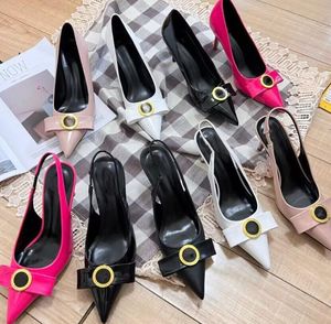 talons de designer bas rouges talon femmes luxe talon haut qualité semelle chaussure ronde bouts pointus slingback pompes robe de soirée de mariage des chaussures mocassins