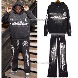 Designer Hellstar Sweat à capuche Hommes Femmes Survêtement Pantalon Pantalon de survêtement Rouge Blanc Bleu Hellstars Veste à manches longues Sweats à capuche Jogger