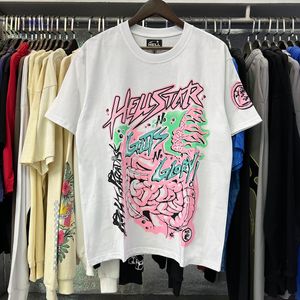 Designer Hellstar Shirt T-shirts pour hommes T-shirt à manches courtes Hommes Femmes Haute Qualité Streetwear Hip Hop Mode T-shirt Hell Star Hellstar Short 65