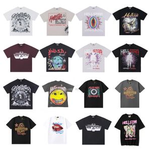 Designer Hellstar Shirts Shirt Heren Plus Tees Hellstar T-shirt Rapper Wash Grijs Heavy Craft Unisex T-shirts met korte mouwen Tops High Street Retro Dames T-shirt