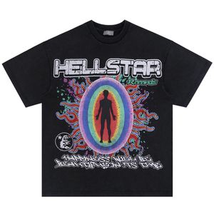 Designer Hellstar Shirts Chemise Hommes Plus Tees Hellstar T-shirt Rappeur Wash Grey Heavy Craft Unisexe T-shirts à manches courtes Tops High Street Retro Femmes T-shirt S-XXL EI7Y