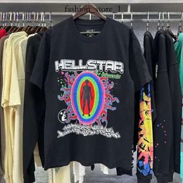 Designer Hellstart Shirt Mens Womens Men's Short Sheeve Tee Hellstarr Polo Designer Hip Street Graffiti Logo T-shirt Short Clothing EssentialSclothing 107