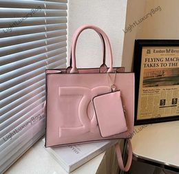Designer Hoge capaciteit D Tote Pink Bag Crossbody Tassen met kleine portefeuilles Fashion G Schouder Women Leer klassieke Luxe vrouwelijke winkelbeurs 230514