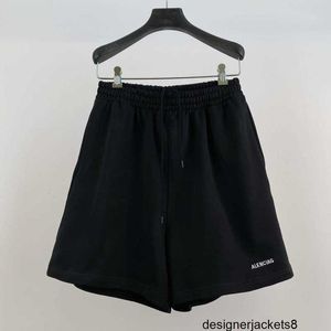 Designer High Edition - Paris B Family geborduurde shorts met kleine letters, klassieke familie voor mannen en vrouwen, eenvoudige en losse sport-casual broek mode 7MZS