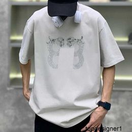 Designer haut de gamme qualité tendance classique diamant B famille lâche et confortable pur coton à manches courtes T-shirt pour les couples version coréenne haut à la mode TW5A