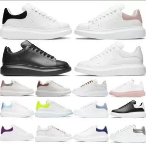 Designer Femme chaussure en cuir à lacets hommes plate-forme de mode baskets surdimensionnées blanc noir hommes femmes luxe velours daim chaussures décontractées 88