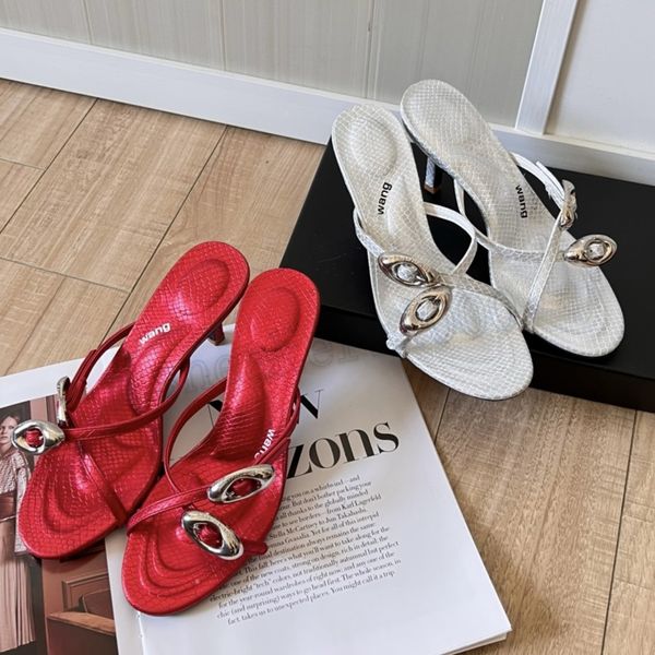 Designer High Heels Chaussures Femme Brand Fashion Week Talons Chaussures Lana Slippers Red White Multicolor Madames Sexy Talons Sexe Femme Talons Big Size Chaussures robes 35-41