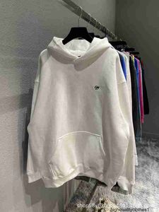 Designer Hoge kwaliteit B Home Art Arrow Embroidery Fleece Hoodie Ins Paris Loose Fashion Brand Loose Couple Sweater T651