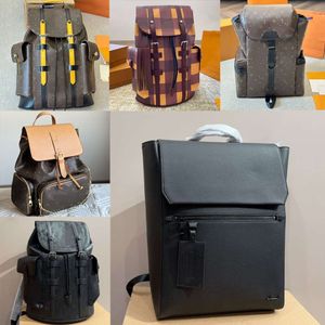 Designer Backpack de haute qualité pour femmes et hommes Travel Fashion Classic Classic Toed Ebated Canvas Parquet Leather Backpack