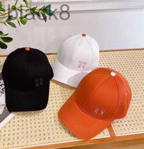 Designer Hoogwaardige canvas Sun Hat Designer Nieuwe Letter Baseball Caps Casquette For Men Womens Hats Street Fit Beach Sports Ball Cap Orange verstelbaar 0fua