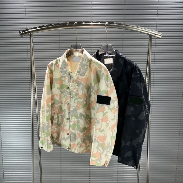 Designer de haute qualité co-marqué veste de camouflage veste coton sentiment tissu sergé de bambou imperméable spray de camouflage numérique pour hommes et femmes