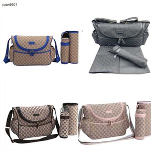 Designer high-quality diaper Bag Logo printing multifunctional Shoulder Bag Multiple styles mummy bag 3-piece set