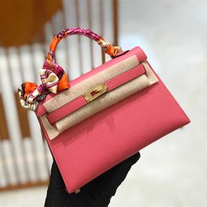 Ontwerper Hoogwaardige handtassen Deisgner -tassen Online Shop Handgemaakte Wax Line Tweede generatie Mini Bag Leather Dames Premium Luxury Handtas Designer
