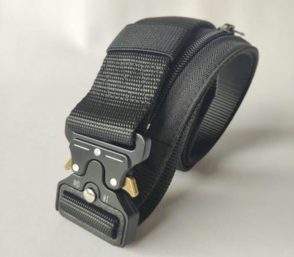 Designer de haute qualité caché argent nylon ceinture tactique Men039s multifonctionnel portefeuille à glissière en plein air portefeuille tactique ceintures3234077