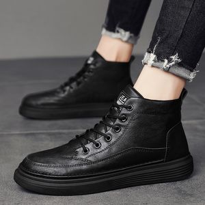 Ontwerper Hoogwaardige veterheren Men Boots Half Classic Style Shoes Winter Fall Snow Snow Snow Snow Casual Good Man Factory Item R voor jou