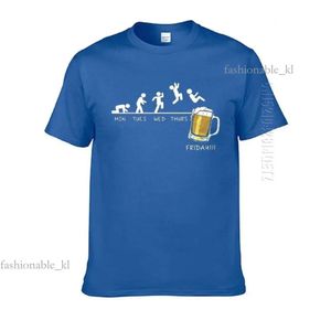 Designer hoogwaardige luxe mode heren t -shirts vrijdag bier drinkhals heren schema grappig maandag dinsdag woensdag donderdag digitale print 626