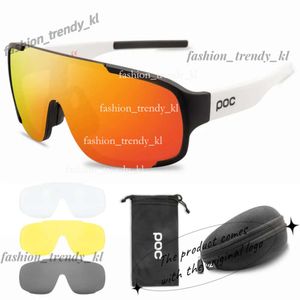 Designer Luxury de luxe de haute qualité Poc Sport de vélo de soleil 4 lentilles Set Glass de cyclisme Men Femmes Mountain Mtb Cycle Eyewear Gafas de Sol 444