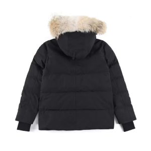 Designer pufferjack Heren donsjack Puffer Parka Ganzenjas met capuchon Echt groot wolvenbont Canadese Wyndham overjas Winddichte kleding Modestijl Winterjas