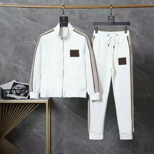 Costume de haute qualité blanc noir, mode classique décontractée pour hommes et femmes, imprimé de lettres