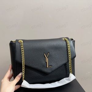 Designer Femmes de haute qualité portefeuille calypso portefeuille Black Cassandre Handre Handle Gold Chain Classic Sac à rabat