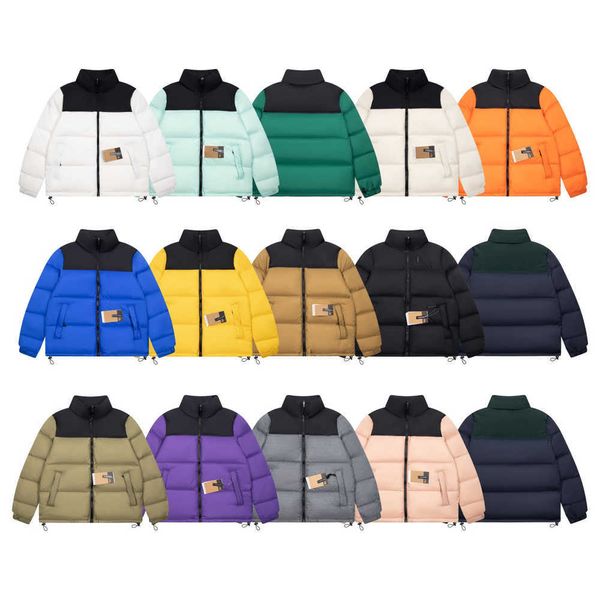 Designer High Street Fashion Northern Winter Outdoor Down Jacket Lettre de coton pur brodé hommes et femmes portent des vêtements chauds0ng9