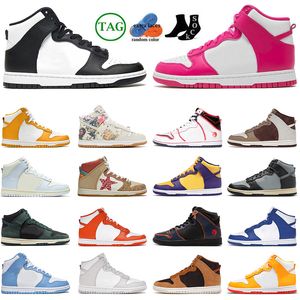 Designer de haute qualité panda baskets chaussures de marque noir blanc rose université bleu or rouge rammellzee baskets de luxe chaussures pour hommes dghate.com mocassins sneaker