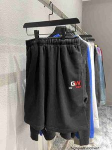 Designer High Version 21SS Summer Gym Wear Lettre Imprimer Ins Couple Casual Pantalon à manches courtes DQ6Y
