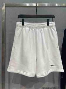 Designer Hoge versie 22ss zomerzoom Engelse alfabetprint casual losse shorts voor heren en dames KIB6