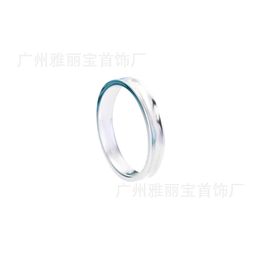 Designer High Version Brand Classic 1837 CONCAVE COUPLE RING AVEC STYLE COPPER BLANC COPPORT SIGHT SILT