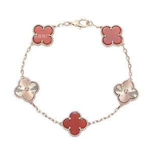 Ontwerper Hoge versie Clover Bracelet Van Mijin Electroplated Precision Edition Rose Gold