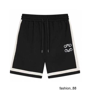 Ontwerper Hoge versie Luxe mode Luo Family 24ss Vroege lente Nieuwe geborduurde heren- en damestrendy losse paar casual shorts 19WF