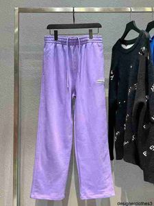 Version haute de créateur du pantalon Terry brodé Chao Brand B Cola, pur coton tissé et teint sur mesure, pantalons pour hommes et femmes à la mode S28A