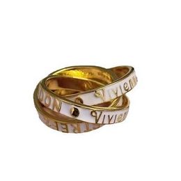 Designer Hoge versie van Westwoods Connected Ring Stacked gepersonaliseerde en trendy gebakken NT -nagel