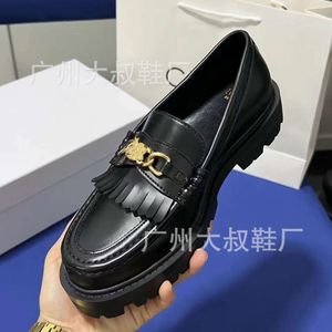 women Shoes Designer haute version arc de triomphe gland semelle épaisse Lefu chaussures en cuir pour femmes nouvel été Muffin britannique unique chaussure tendance