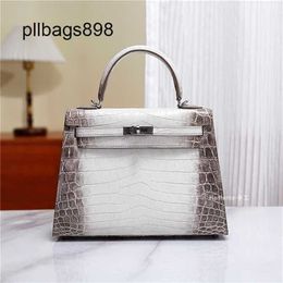 Designer Himalayan Style Women Handbag 7a Crocodile Leather Hanlante2023 Bag 25 Handheld Inner et Extérieur One épaule Bagftjx