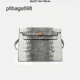 Diseñador estilo Homalaya estilo Mujer Mujer 7a Crocodile Leather 2022 NUEVA Bolsa de baile para mujeres Bolsa de patrón de lagarto único versátil Otoño e Invierno Small8p0n