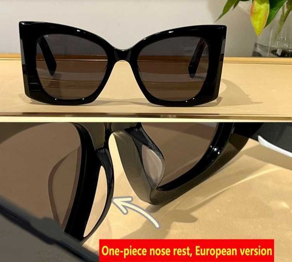 Designer Hipster Poplar Woods Sungass Sunshes Wide Juges de femme Super Cool Big Cat-Eye Sunglasses Personnalité Men's Personalités Europe des lunettes de soleil européennes
