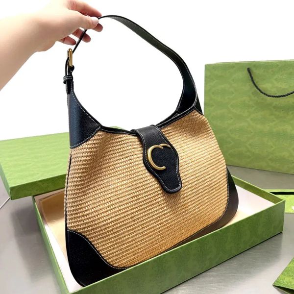 Diseñador Hobo Afrodita Bolso de mano Bolso de paja Bolso de hombro para mujer Bolsos cruzados para mujer Totes Monedero de lujo Regalo de Navidad Nuevo -6