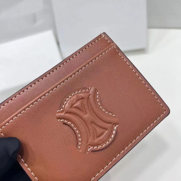Diseñador Soporte para mujeres con caja de caja suave de la moda de cuero genuino carteras monedas de monedas billetera de billetera