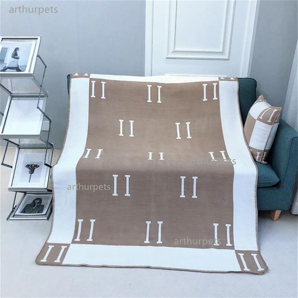 Designer Home Textile Taie d'oreiller Match Couverture Maison Décoration Lettre Couverture en cachemire avec taies d'oreiller Crochet Laine douce pour So332r