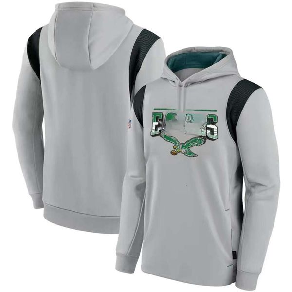 Sudadera con capucha de diseñador Marca Sideline Sudadera con capucha Philadelphia''eagles''men Club Jersey alternativo Ropa verde Materiales inteligentes para los amantes de los estilos de moda Suéter