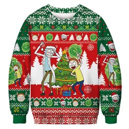 sudadera con capucha de diseñador sudadera con capucha de diseñador para hombre Suéter feo de Navidad unisex Suéteres divertidos 3D Jerséis Tops Jersey Otoño Invierno Fiesta navideña Sudadera de Navidad para hombre